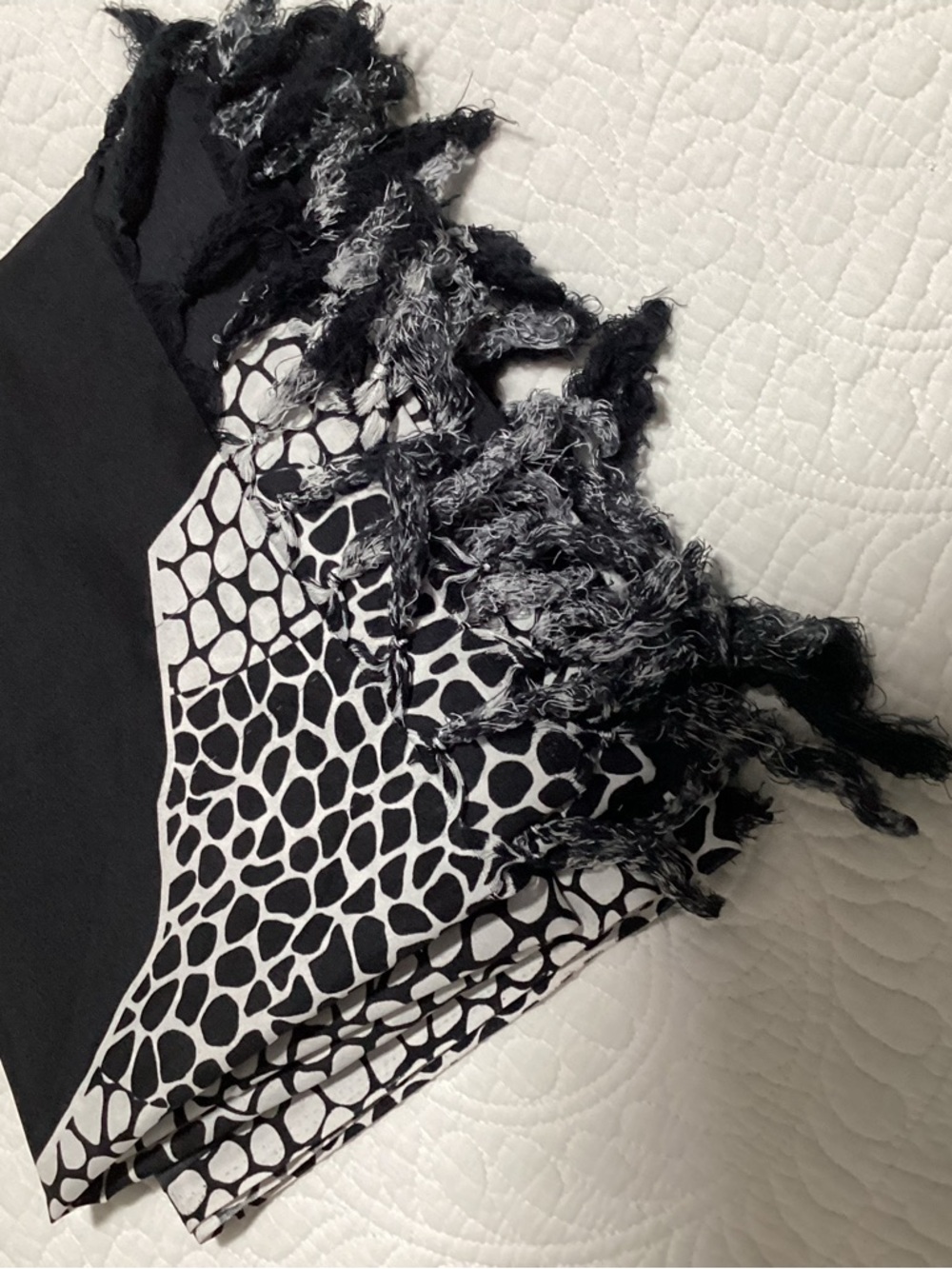 * Black and White Rio de Janeiro Swim Coverup Pareo
